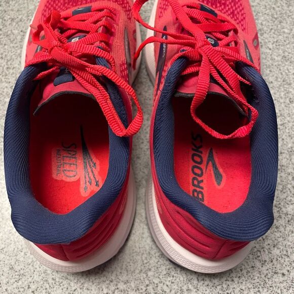 Brooks Launch 9 Running Shoes Pink Fuchsia Cobalt Size 7.5 - Picture 6 of 10